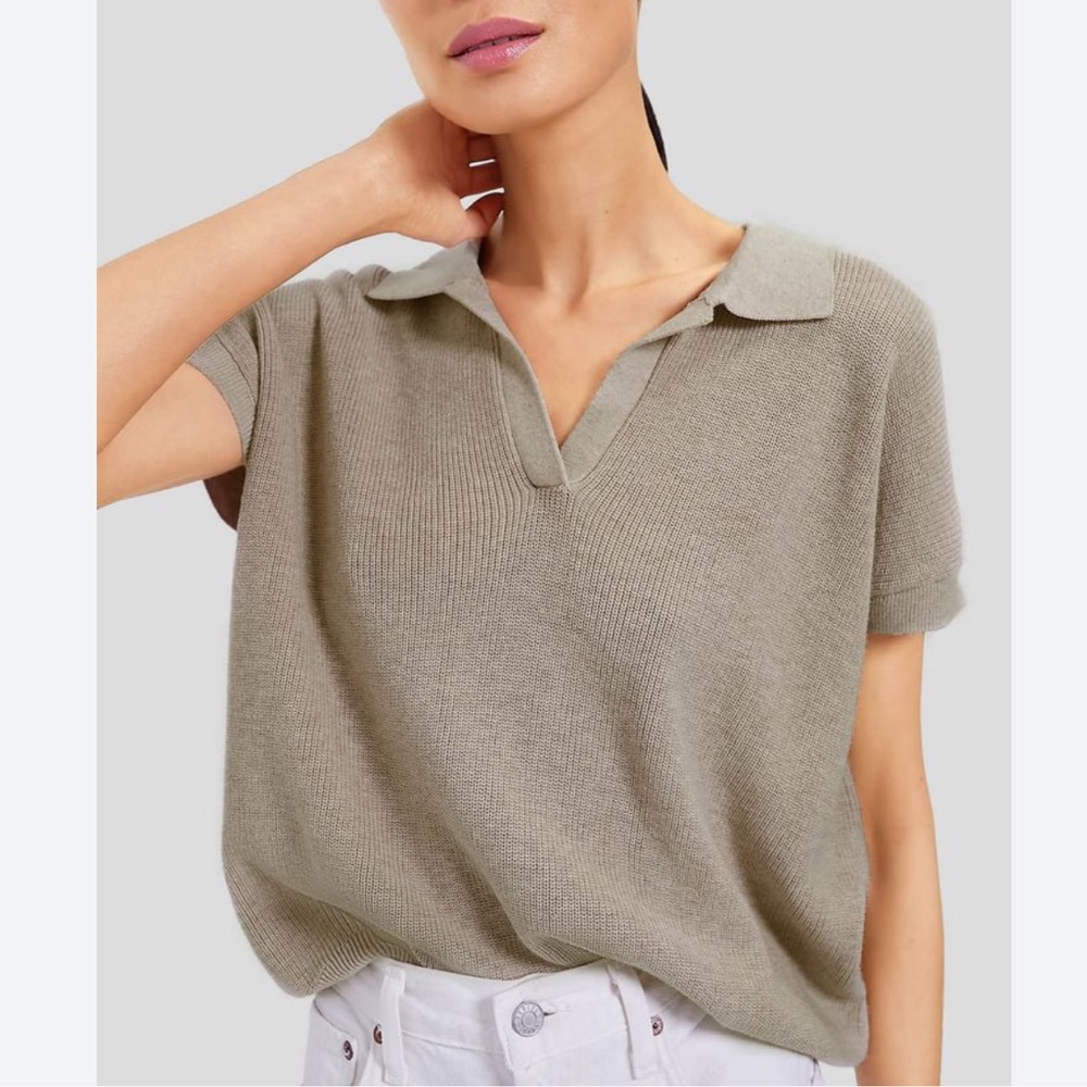 Tuckernuck Olive Short Sleeve Polo Top